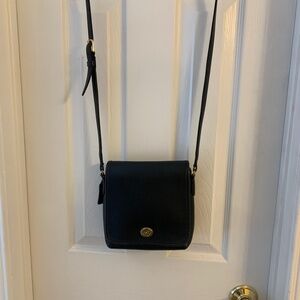 Vintage Coach Black Crossbody Purse